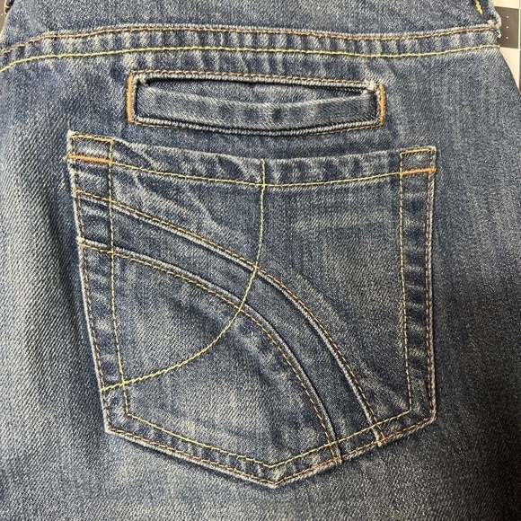 Fossil Brand Jeans High Waisted Straight Split Front Skirt 6 - Picture 8 of 8